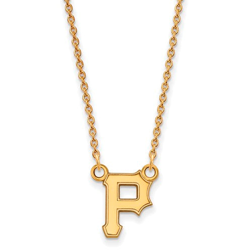 10ky MLB  Pittsburgh Pirates Small Pendant w/Necklace