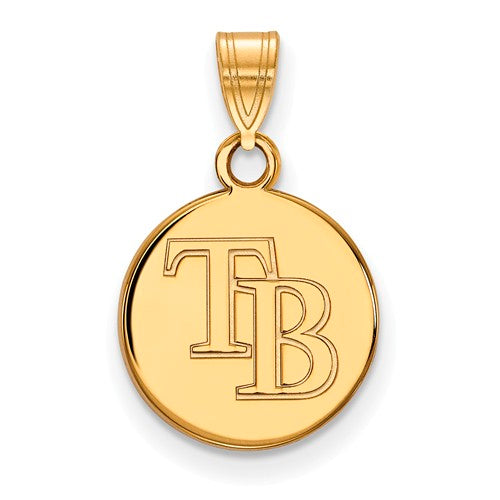 10ky MLB  Tampa Bay Rays Small Disc Pendant