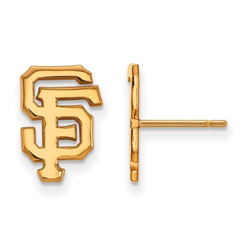 10ky MLB  San Francisco Giants Small Cap Logo Post Earrings