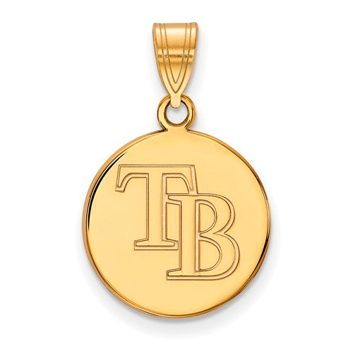10ky MLB  Tampa Bay Rays Medium Disc Pendant