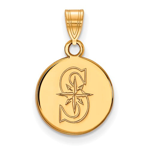 10ky MLB  Seattle Mariners Small Disc Pendant