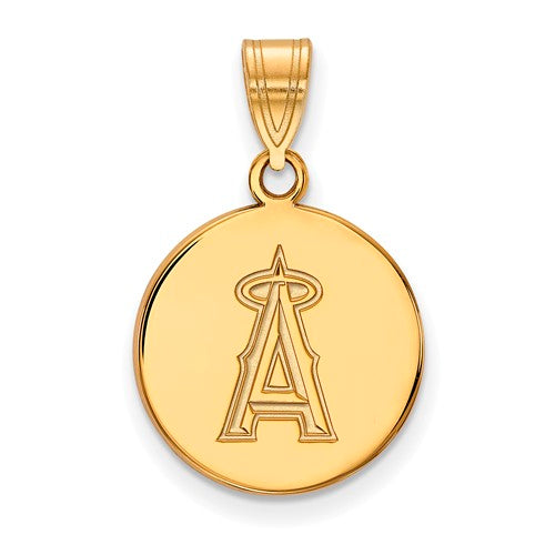 10ky MLB  Los Angeles Angels Medium Disc Pendant