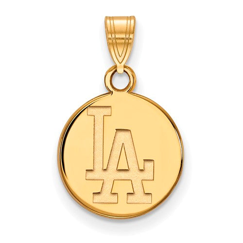 10ky MLB  Los Angeles Dodgers Small Disc Pendant