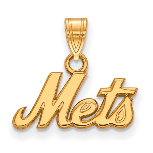 10ky MLB  New York Mets Small "Mets" Pendant
