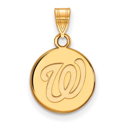 10ky MLB  Washington Nationals Small Disc Pendant