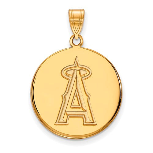 10ky MLB  Los Angeles Angels Large Disc Pendant