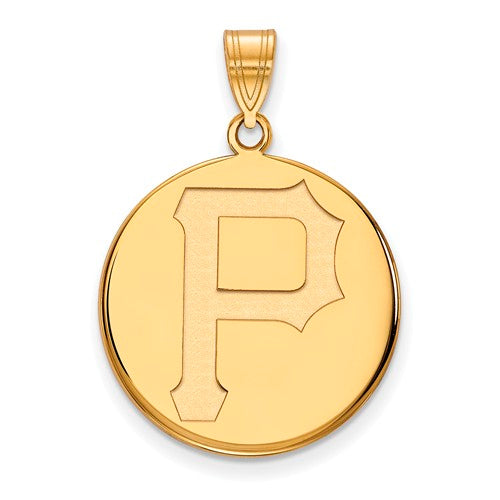 10ky MLB  Pittsburgh Pirates Large Disc Pendant
