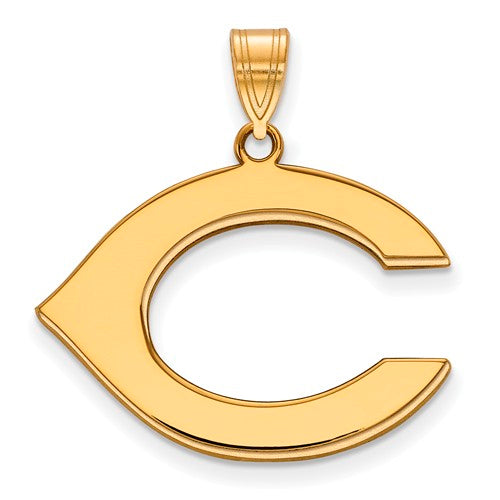 10ky MLB  Cincinnati Reds Large C Pendant