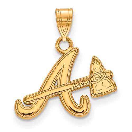 10ky MLB  Atlanta Braves Small A w/tomahawk Pendant