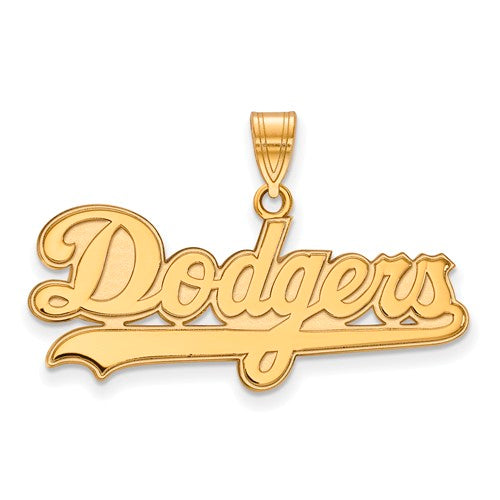 10ky MLB  Los Angeles Dodgers Large Logo Pendant