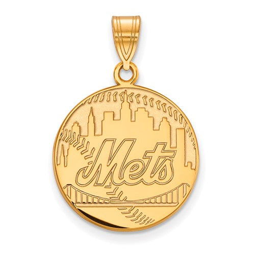 10ky MLB  New York Mets Large Logo Pendant