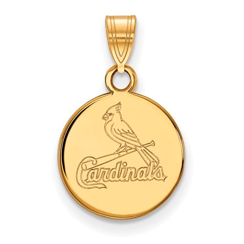 St. Louis Cardinals Small Red Pendant in Sterling Silver