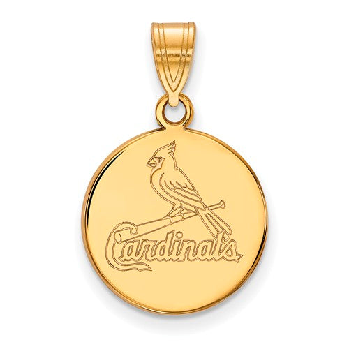 10ky MLB  St. Louis Cardinals Medium Disc Pendant