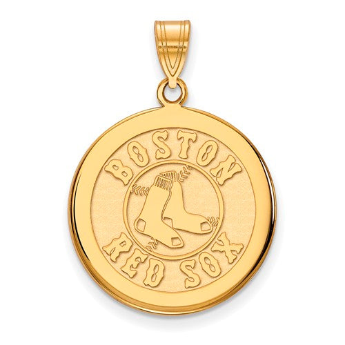 10ky MLB  Boston Red Sox Large Disc Pendant