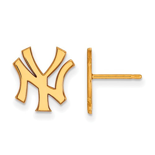 10ky MLB  New York Yankees Small NY Alternate Post Earrings