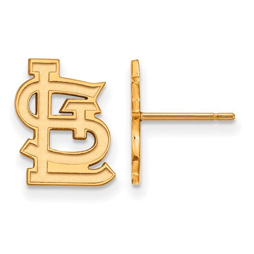 10ky MLB  St. Louis Cardinals Small Post Earrings