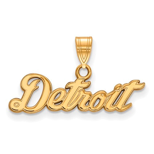10ky MLB  Detroit Tigers Small "Detroit" Pendant