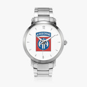 82nd Airborne Division-46mm Automatic Steel Strap Silver Watch