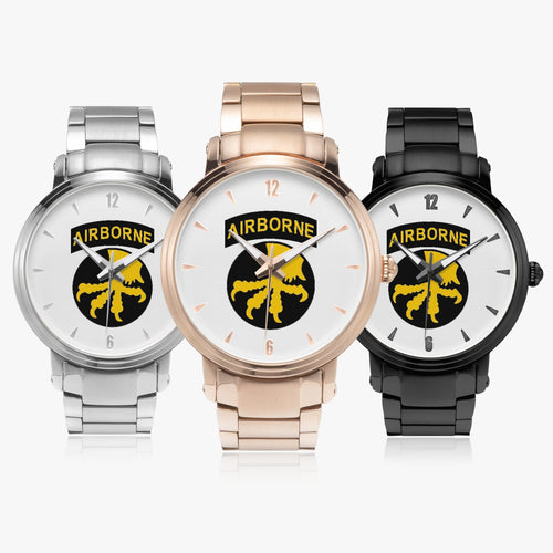 17th Airborne Division-Steel Strap Automatic Watch