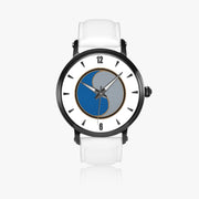 29th Infantry Division-46mm Automatic Watch with a White Leather Band