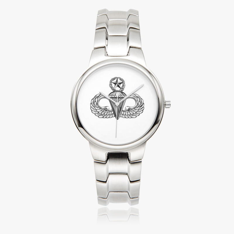 Master Parachutist-Silver Stainless Steel Silver Quartz Watch