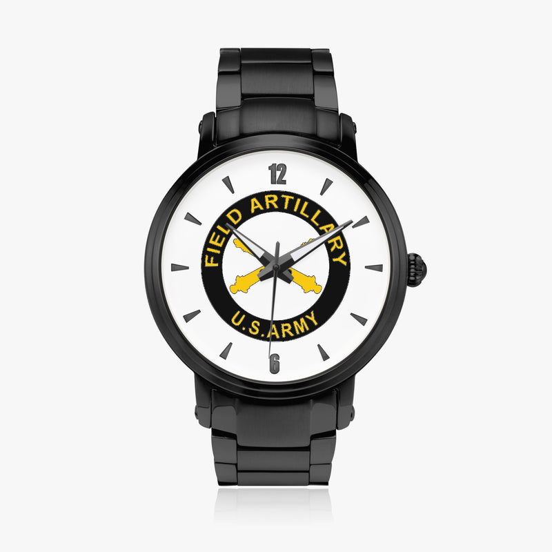 Field Artillery-46mm Automatic Steel Strap Black Watch