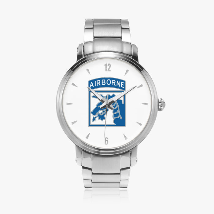 XVIII Airborne-46mm Automatic Steel Strap Silver Watch