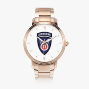 11th Airborne Division-46mm Automatic Steel Strap Gold Watch