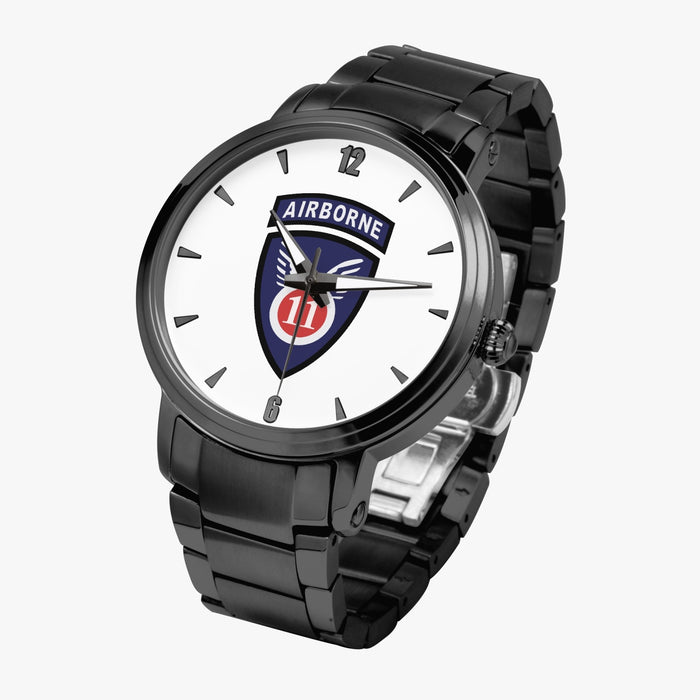 11th Airborne Division-Steel Strap Automatic Watch