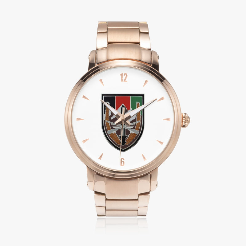 US Forces Afghanistan-46mm Automatic Steel Strap Gold Watch