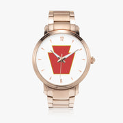 28th Infantry Division-46mm Automatic Steel Strap Gold Watch