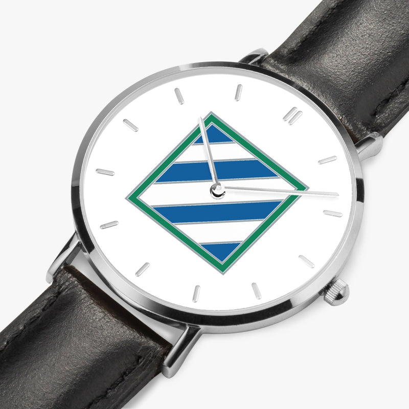 Perspective View - 3rd Infantry Division Ultra Thin Watch (Black Strap)