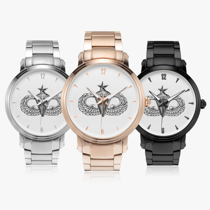 Family of Senior Parachutist 46mm Automatic Steel Strap Watches