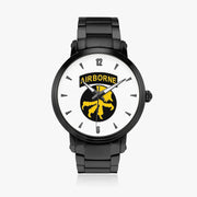 17th Airborne Division-46mm Automatic Steel Strap Black Watch
