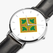 Perspective View - 4th Infantry Division Ultra Thin Watch (Black Strap)