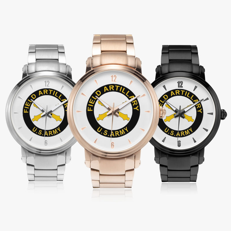 Family of Field Artillery 46mm Automatic Steel Strap Watches