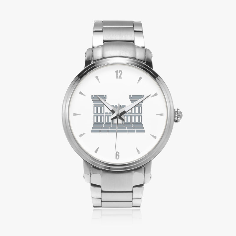 Combat Engineer-46mm Automatic Steel Strap Silver Watch