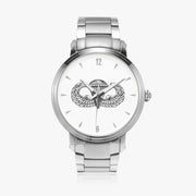 Basic Parachutist-46mm Automatic Steel Strap Silver Watch