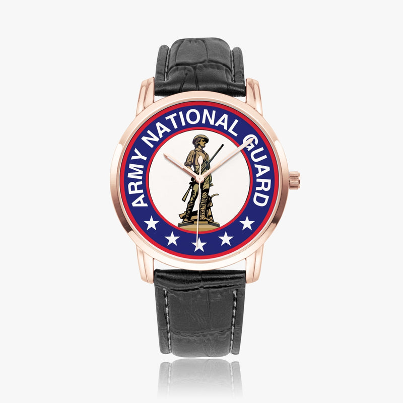 US Army National Guard-Wide Type Quartz Watch - gold