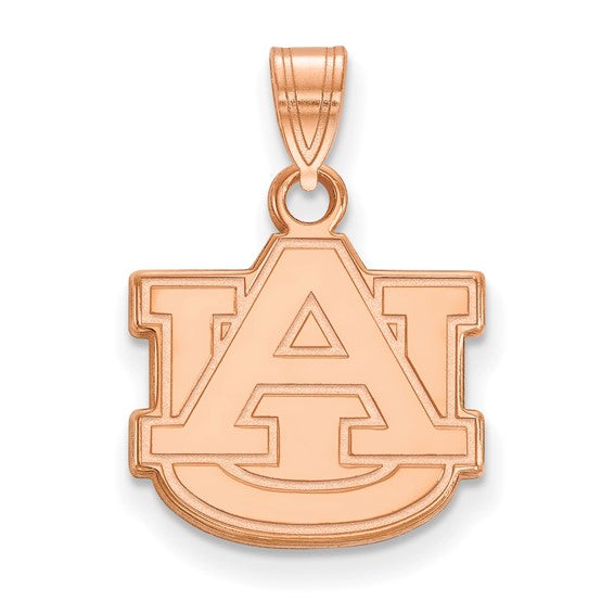 14k Rose Gold Auburn University A-U Small Pendant