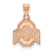 14k Rose Gold The Ohio State University Small Pendant