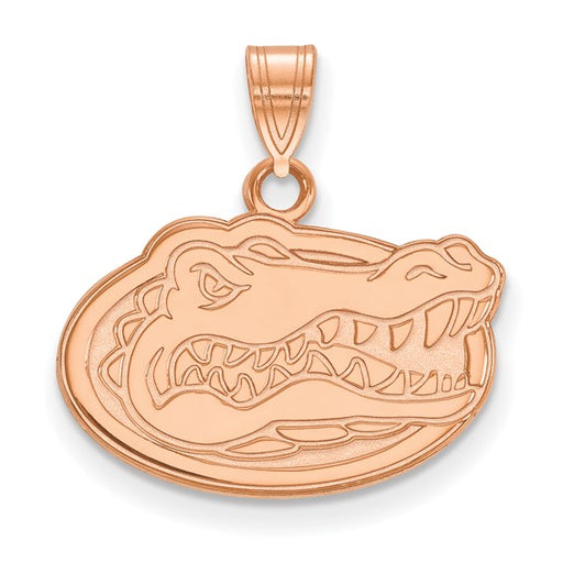 Sterling Silver Rose Gold-plated University of Florida Small Pendant
