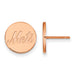 SS Rose Gold-plated MLB New York Mets Small Disc Earring