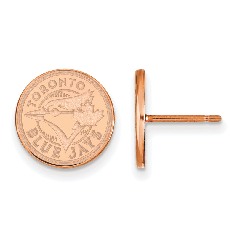 SS Rose Gold-plated MLB Toronto Blue Jays Extra Small Post Earrings