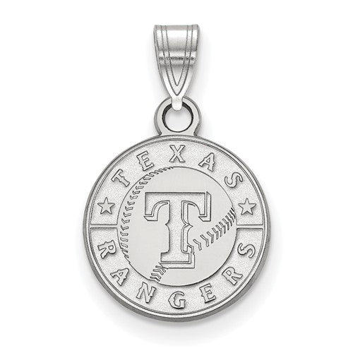 14kw MLB  Texas Rangers Small Logo Pendant