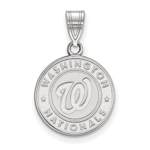 14kw MLB  Washington Nationals Medium Logo Pendant