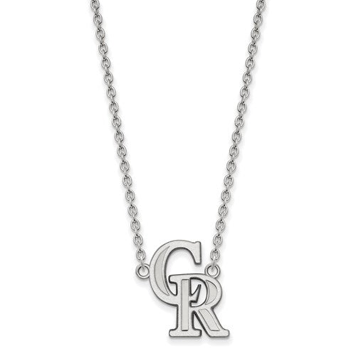 14kw MLB  Colorado Rockies Large Pendant w/Necklace