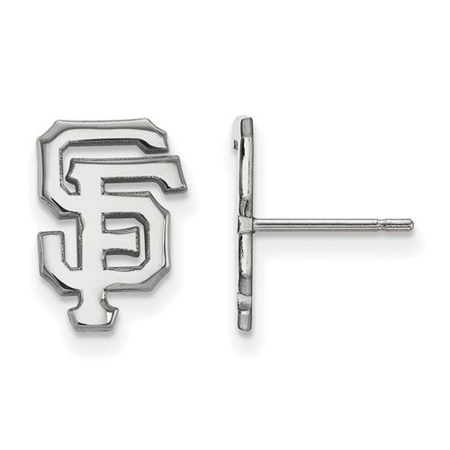 14kw MLB  San Francisco Giants Small Cap Logo Post Earrings