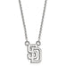 14kw MLB  San Diego Padres Small Pendant w/Necklace