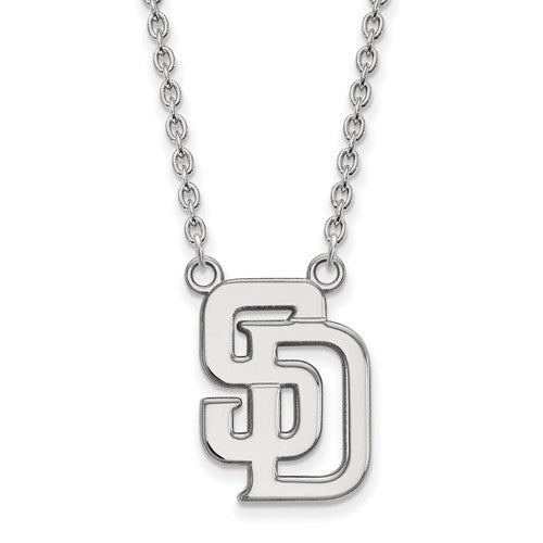 14kw MLB  San Diego Padres Large Pendant w/Necklace